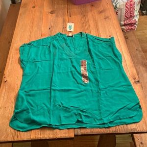NWT Nine West blouse, green, XL and XXL